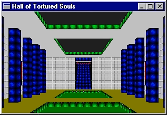 Ovo de Páscoa "Hall of Tortured Souls" no Microsoft Excel '95.