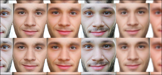 Um conjunto de dados de rostos masculinos.