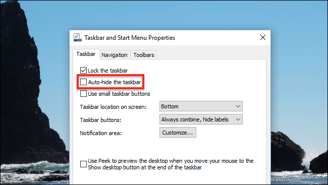 hide-taskbar-alternative-interface