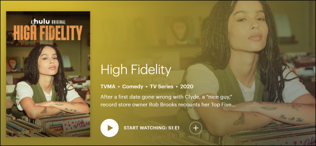 Hulu Original "Alta Fidelidade".