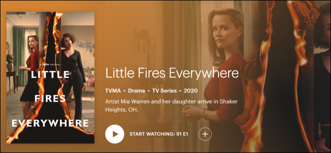 Hulu Original "Pequenos fogos em todo lugar".