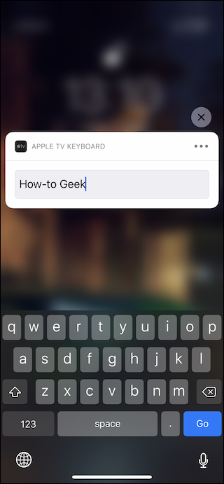 Insira o texto necessário usando o teclado na tela