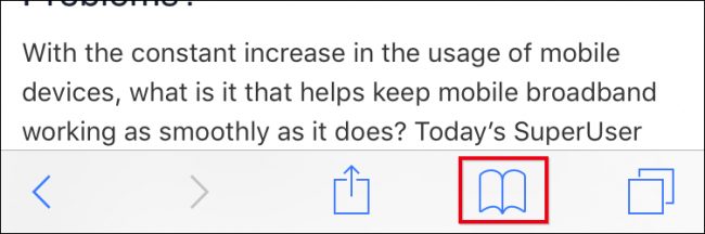 adicionar favoritos safari iphone