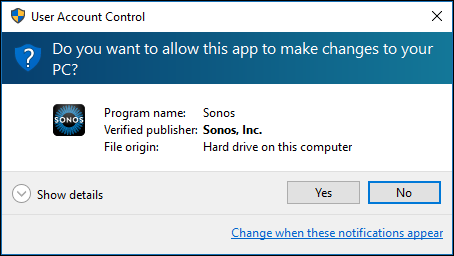 remove registered software sonos