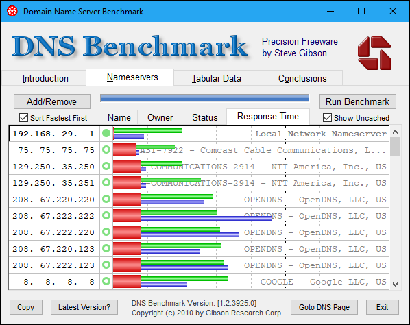 google dns benchmark