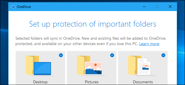 Configurando a proteção de pastas no OneDrive.