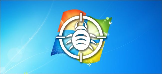 Papel de parede do Windows 7 com logotipo de bug