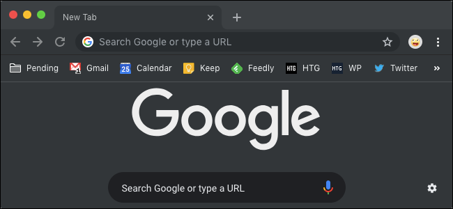 Modo escuro do Google Chrome no macOS