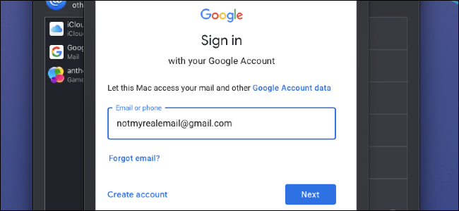 Faça login no Google