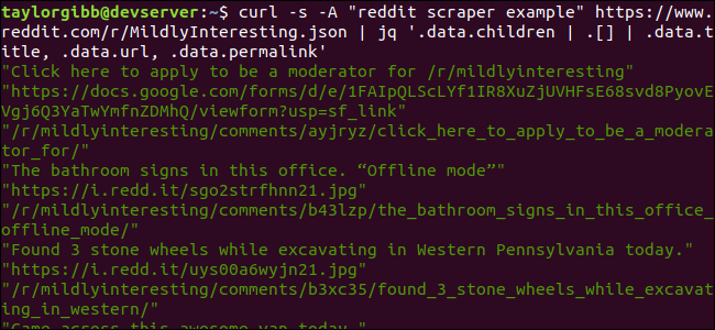 Analisa o conteúdo de um subreddit da linha de comando do Linux