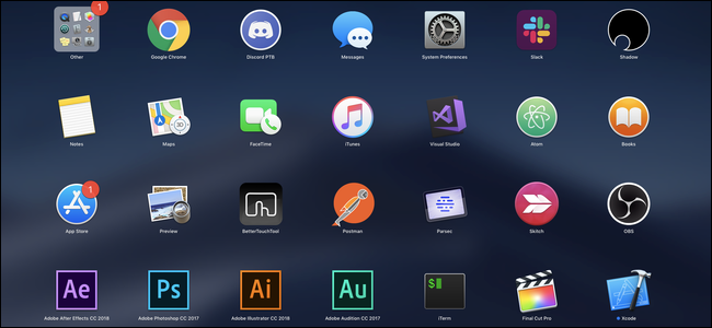 macOS launchpad