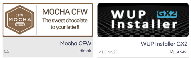 Loja de aplicativos Wii U Homebrew Mocha CFW