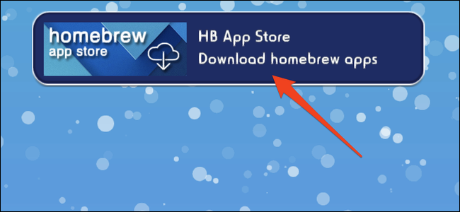 Tela do Wii U Homebrew Launcher