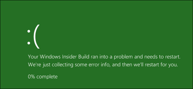 Tela verde da morte no Windows 10