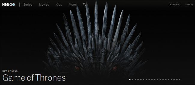 Faça login na HBO Go para assistir Game of Thrones
