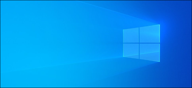 Logotipo do Windows 10 da nova versão 1903 de plano de fundo da área de trabalho