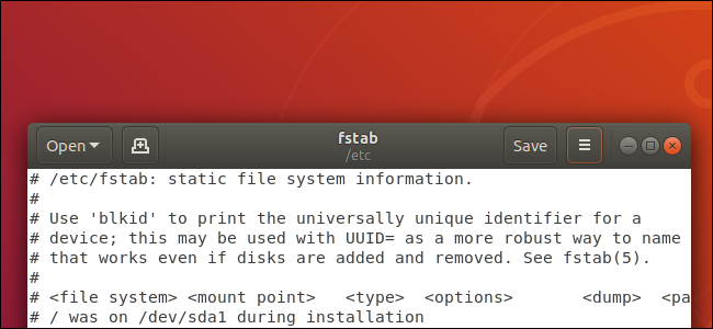editor de texto gedit no desktop Ubuntu Linux