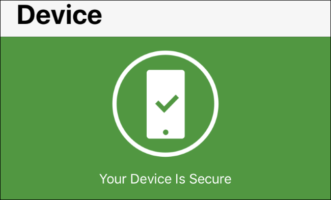Status de alertas do sistema operacional no Norton Mobile Security para iOS