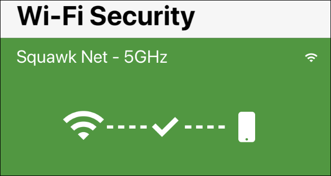 Tela de Segurança de Wi-Fi no Norton Mobile Security para iPhone