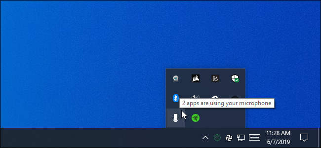 2 aplicativos estão usando sua mensagem de microfone no Windows 10