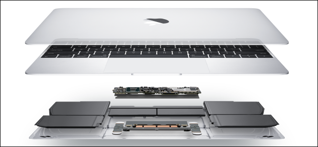 O interior de um MacBook