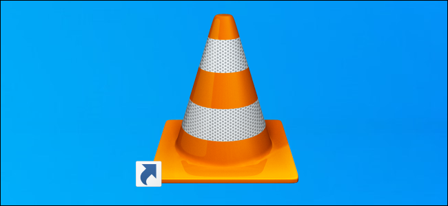 Ícone de atalho do VLC em uma área de trabalho do Windows