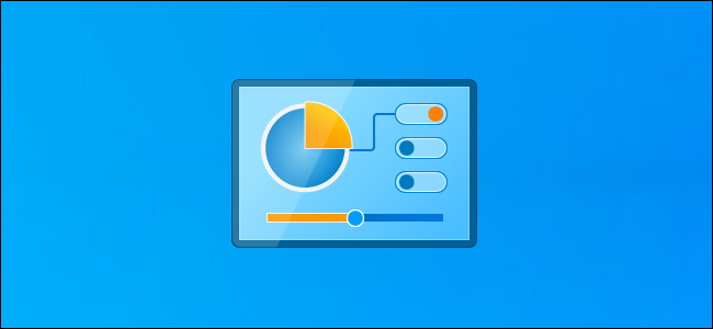 O ícone de atalho do Painel de Controle em uma área de trabalho do Windows 10