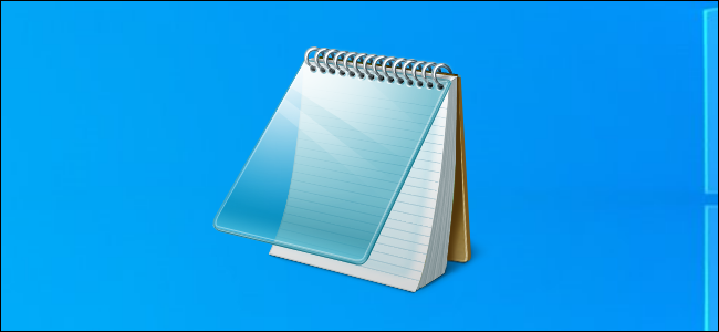 Ícone do bloco de notas na área de trabalho do Windows 10