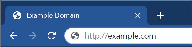 HTTP mostrado na barra de endereço do Google Chrome.