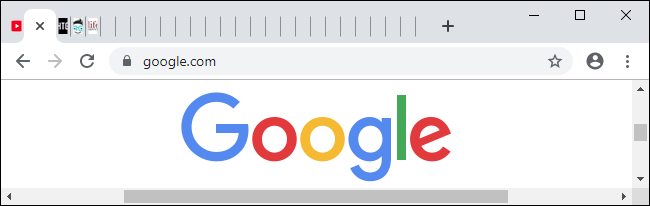 Um grande número de guias são abertas na barra de guias do Chrome.