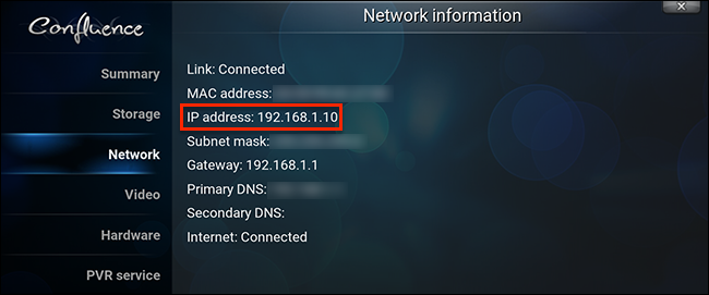 endereço-ip-kodi