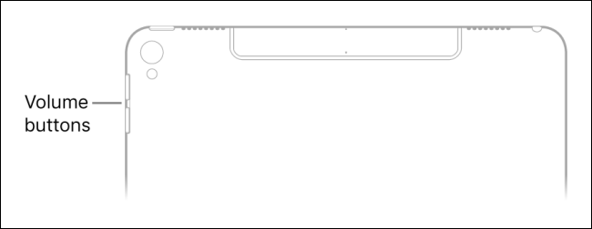 Altere o volume do Siri com os botões de hardware do iPad.