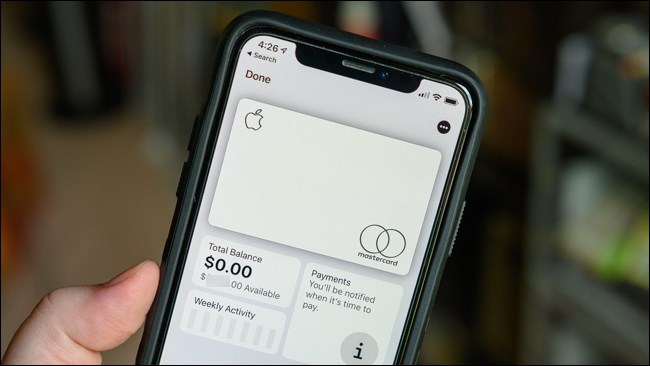 Carteira do iPhone Apple Card Exibir detalhes