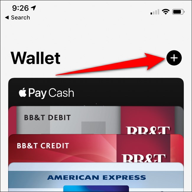 Botão Adicionar Cartão para iPhone Apple Wallet