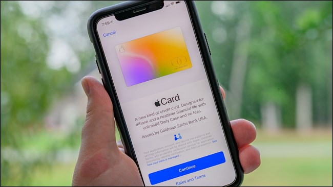 iPhone Inscreva-se no Apple Card Hero