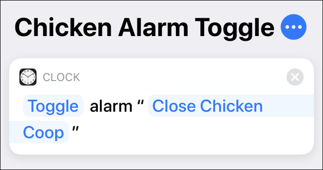 Criar um atalho de alternância de alarme no aplicativo Atalhos do iPhone