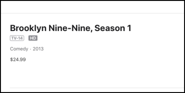 iTunes Brooklyn Nine-Nine