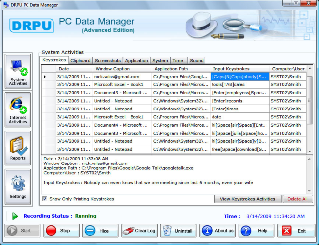 software de keylogger