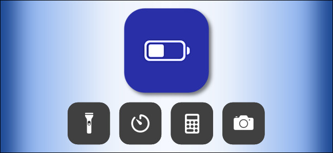 Ícone do modo de bateria fraca no iOS Control Center