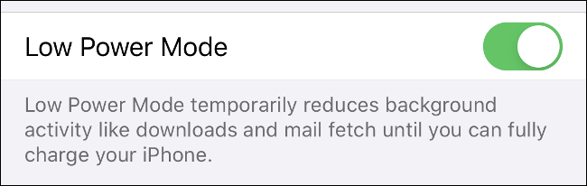 Ative o "Modo de baixo consumo" para economizar a carga da bateria do iPhone.