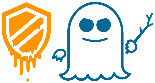 Os logotipos Meltdown e Spectre.