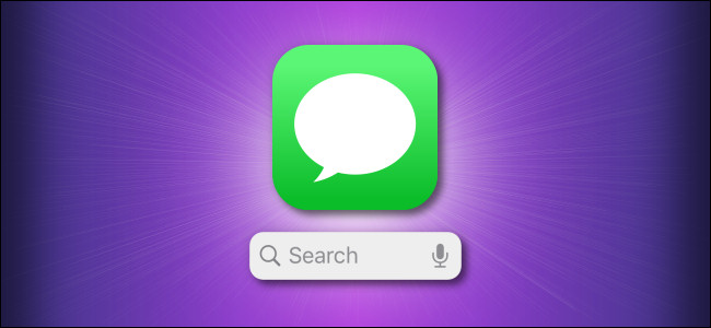 Ícone do Apple Mensagens e barra de pesquisa