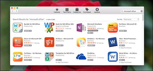 is word for mac available in the app store