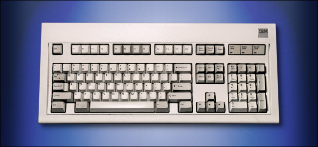 O teclado IBM Model M.