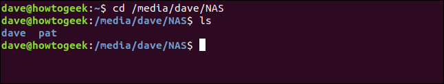 acessar os diretórios compartilhados do samba em uma janela de terminal