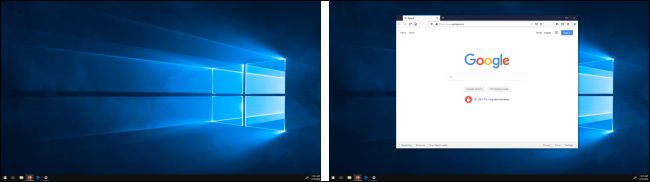 Janela movida entre monitores no Windows 10