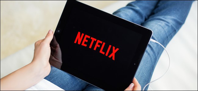 Logotipo da Netflix em um tablet