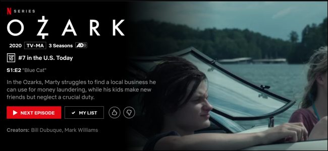 "Ozark" no Netflix.