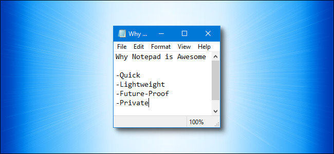 Bloco de notas do Windows 10