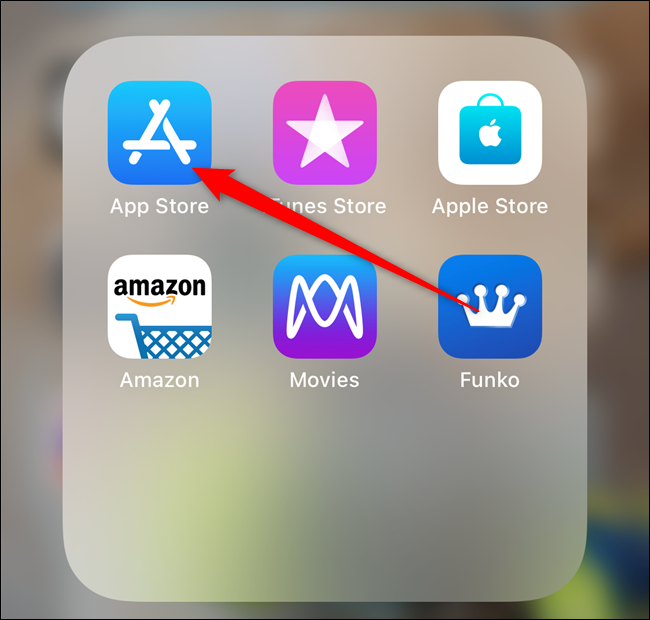 Abra o aplicativo Apple App Store no seu iPhone ou iPad